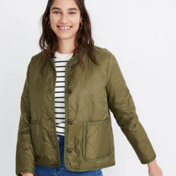 Madewell Quilted Liner Jacket Size S Lightweight & Chic NWT - Picture 1 of 8